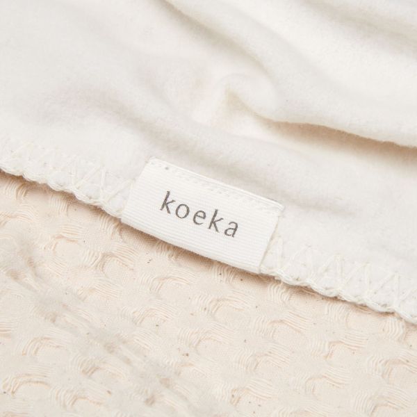 Koeka Ledikantdeken Cotton Fleece Wafel Amsterdam Natural

