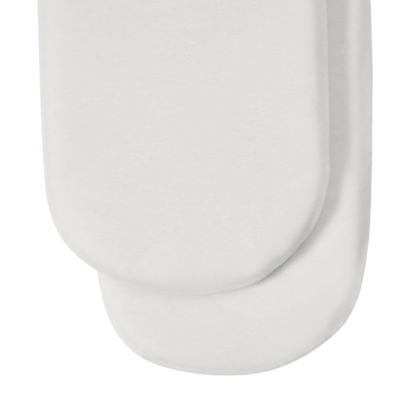 The Little Green Sheep Hoeslaken Moses Mandje - 2 Stuks - White Plain The Little Green Sheep Hoeslaken Moses Mandje - 2 Stuks - White Plain