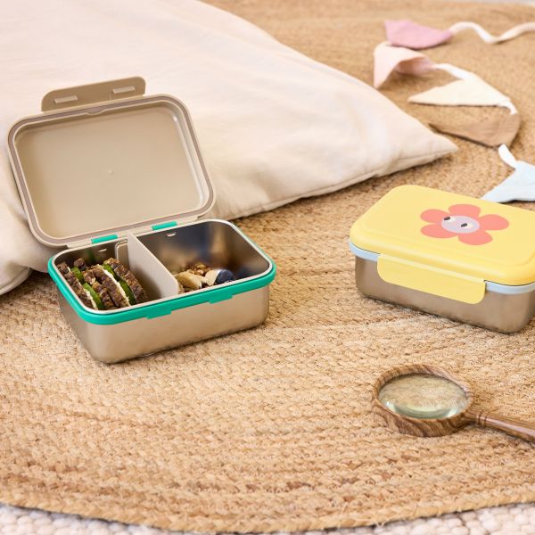 Lässig Happy Trails Lunchbox Stainless Steel - Frog Lässig Happy Trails Lunchbox Stainless Steel - Frog