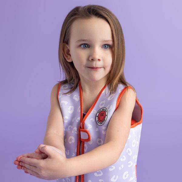 Swim Essentials Zwemvest - 3-6 Years / 18-30 Kg - Lila Leopard