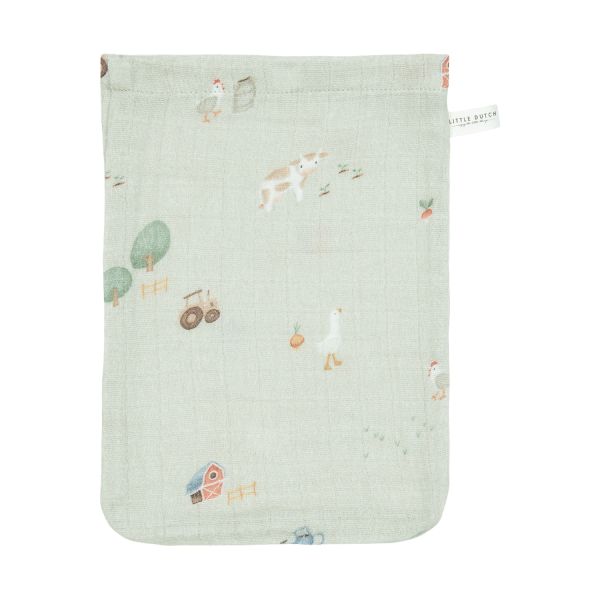 Little Dutch Washand Hydrofiel Little Farm / Olive