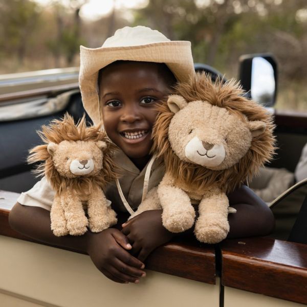 Little Dutch Safari Friends Knuffel Leeuw - 17 cm 
