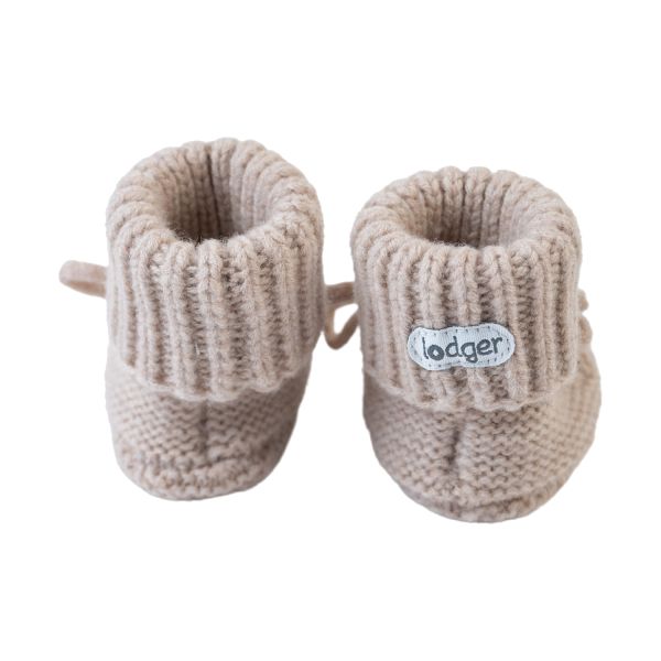 Lodger Slipper Merino Wool Beige 0-6mnd Lodger Slipper Merino Wool Beige 0-6mnd