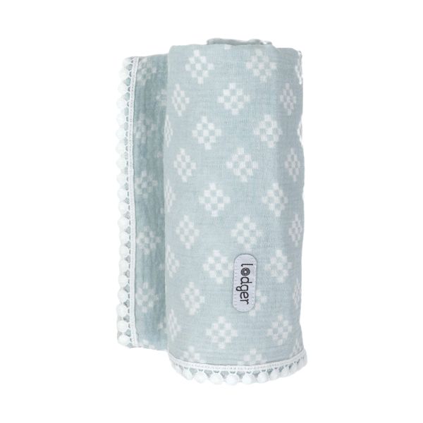 Lodger Tribe Muslin Inbakerdoek - 120 x 120 cm - Ice Flow Lodger Tribe Muslin Inbakerdoek - 120 x 120 cm - Ice Flow