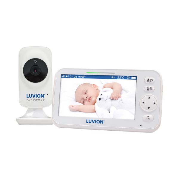 Luvion Icon Deluxe 2 Babyfoon - White Edition Set