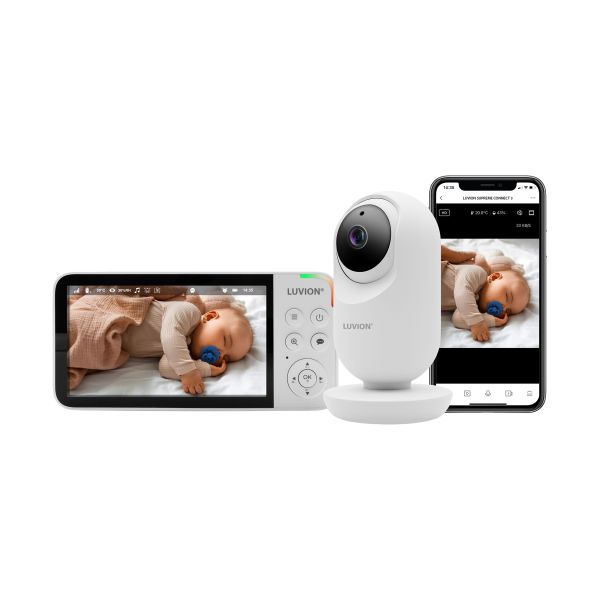 Luvion Babyfoon - Supreme Connect 3 - White Luvion Babyfoon - Supreme Connect 3 - White