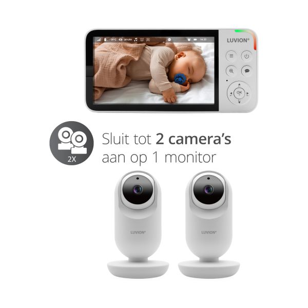 Luvion Babyfoon - Supreme Connect 3 - White Luvion Babyfoon - Supreme Connect 3 - White