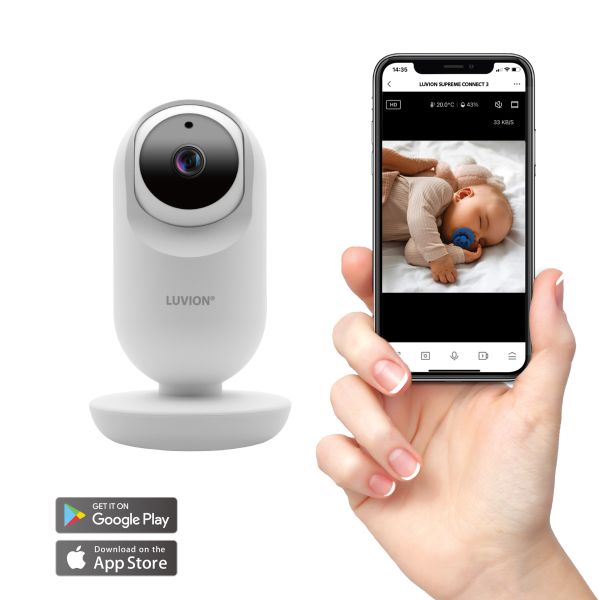 Luvion Babyfoon - Supreme Connect 3 - White Luvion Babyfoon - Supreme Connect 3 - White