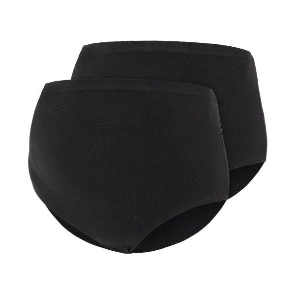 MAMA.LICIOUS Zwangerschapsslip - Heal - 2-Pack - Maat M/L - Zwart