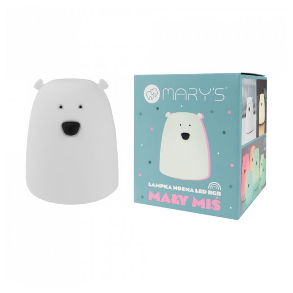Mary's Led Lamp Bear Small - White