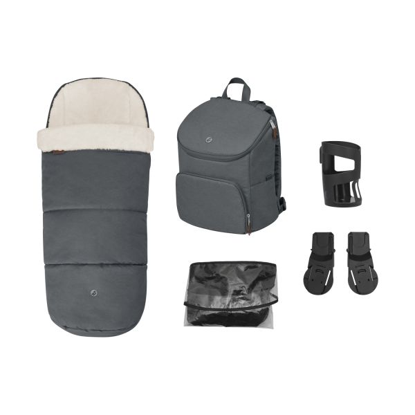 Maxi-Cosi Oxford Accessoires Set - Twillic Graphite Maxi-Cosi Oxford Accessoires Set - Twillic Graphite