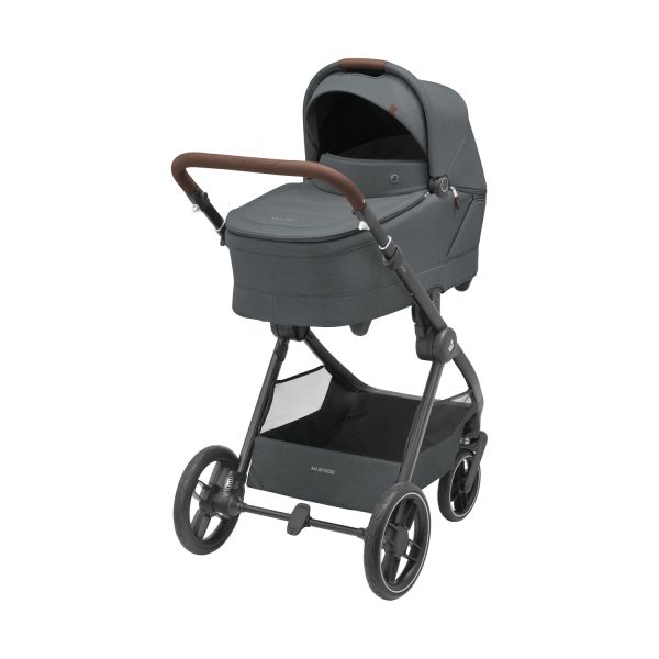 Maxi-Cosi Kinderwagen - Oxford Plus - Twillic Graphite (Dark Frame + Brown Leather)