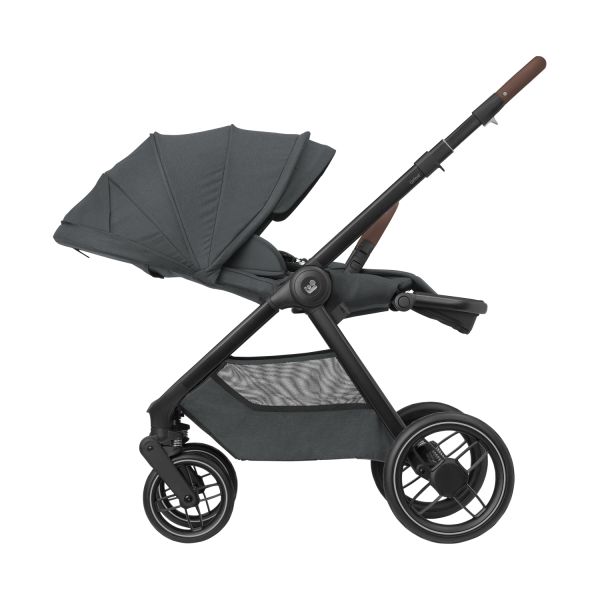 Maxi-Cosi Kinderwagen - Oxford Plus - Twillic Graphite (Dark Frame + Brown Leather)