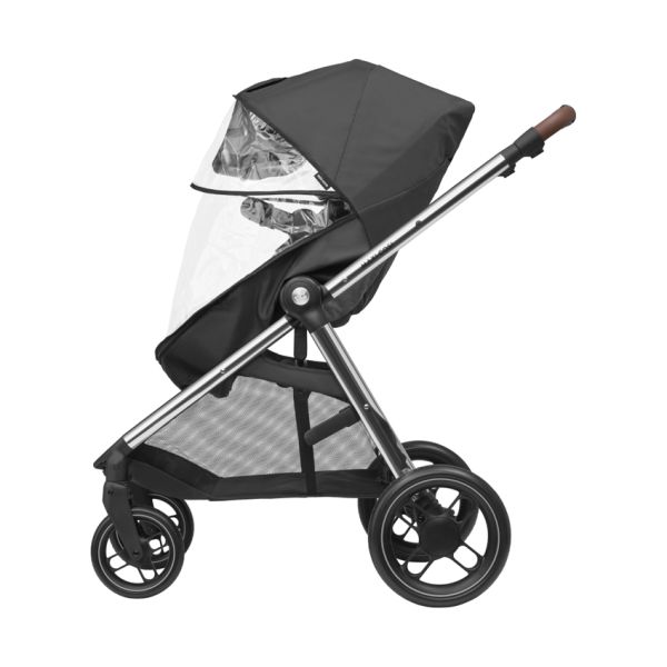 Maxi Cosi Kinderwagen 2 in 1 Zelia 3 Luxe Twillic Grey (Chrome frame & Brown Leather)