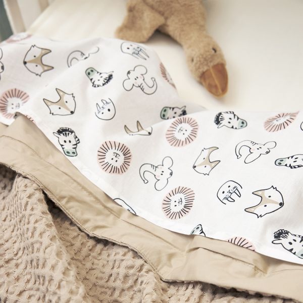 Meyco Wiegdeken Waffle Cotton Sand 75 x 100 cm