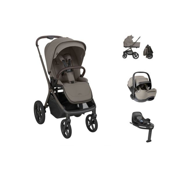 Kikkaboo Goya Kinderwagen 3-in-1 - Platinum Mocca/Champagne Kikkaboo Goya Kinderwagen 3-in-1 - Platinum Mocca/Champagne