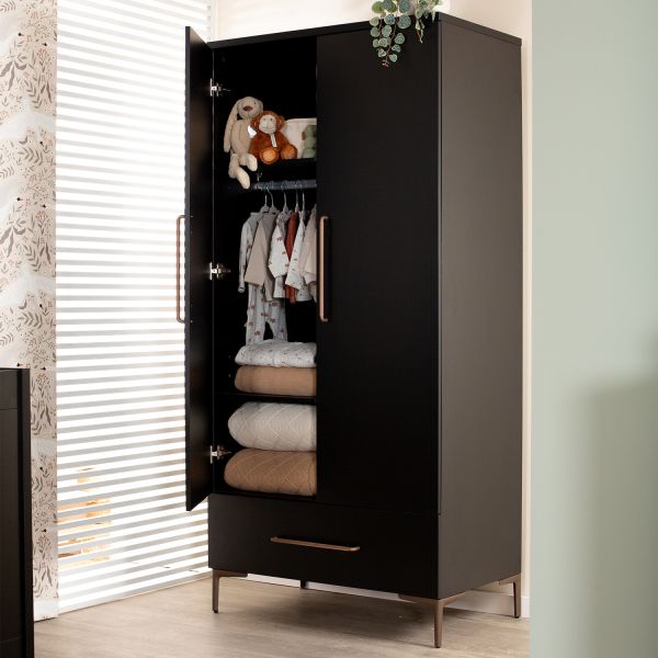 TWF Ledikant 70 x 140 - Commode XL 3 Laden 1 Deur - Hanglegkast 2 Deuren 1 Lade Modena Metaal TWF Ledikant 70 x 140 - Commode XL 3 Laden 1 Deur - Hanglegkast 2 Deuren 1 Lade Modena Metaal