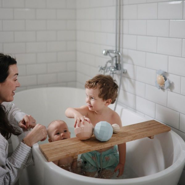 Mushie Nesting Spheres Sensory Toy Blush