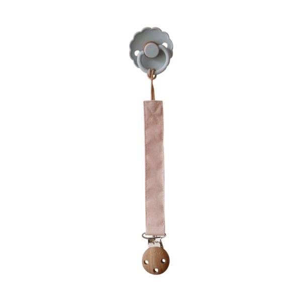 Mushie Speenkoord Linnen Blush/Cream 2-Pack Mushie Speenkoord Linnen Blush/Cream 2-Pack
