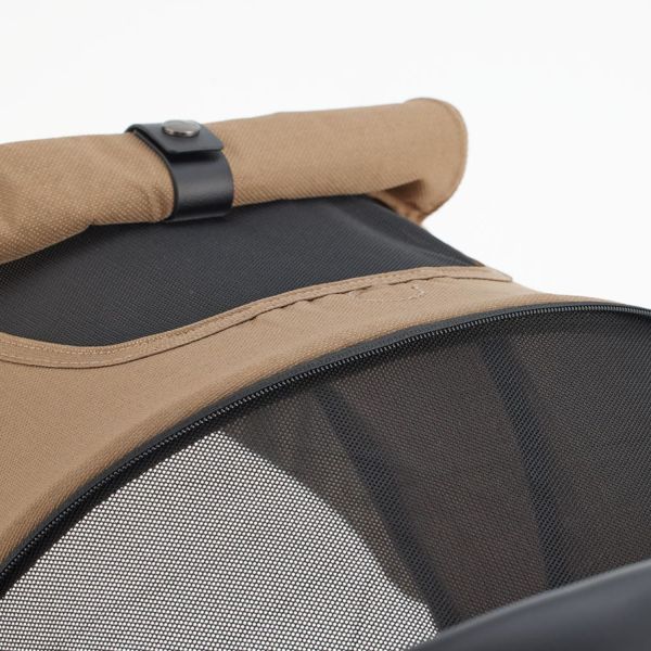 Mutsy Wandelwagen Flow Black Frame - Cognac Grip - Hazel


