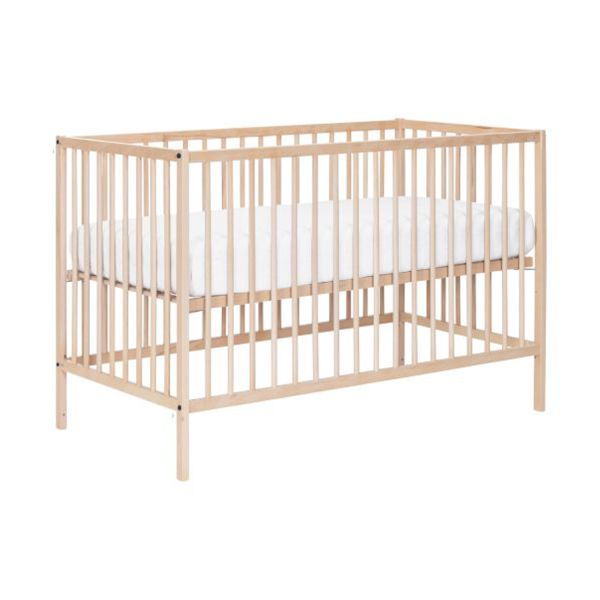 Europe Baby Ledikant - Solid Beech - 60 x 120 cm - Naturel Europe Baby Ledikant - Solid Beech - 60 x 120 cm - Naturel