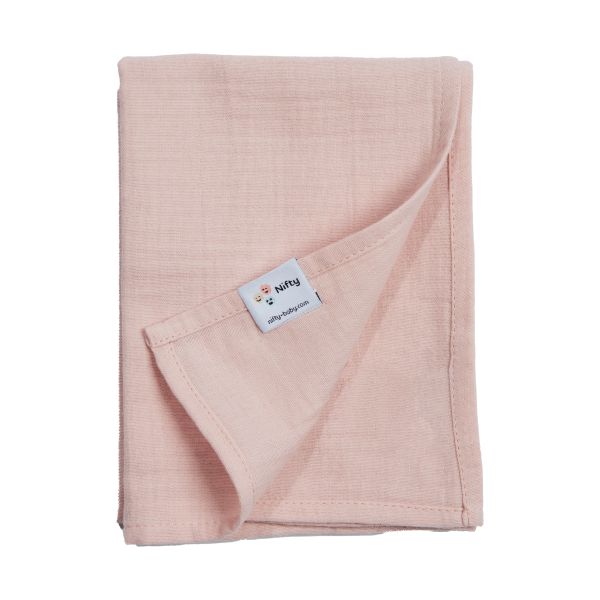 Nifty Hydrofiel doek - Blush - 120 x 120 cm Nifty Hydrofiel doek - Blush - 120 x 120 cm
