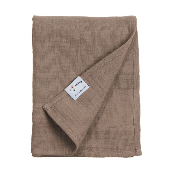 Nifty Hydrofiel doek - Mocha - 120 x 120 cm