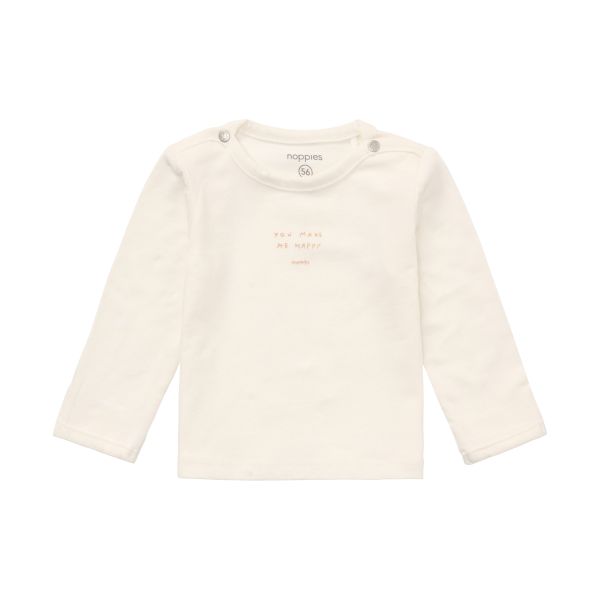 Noppies Neisse Shirt Met Lange Mouwen - Maat 50 - Egret 