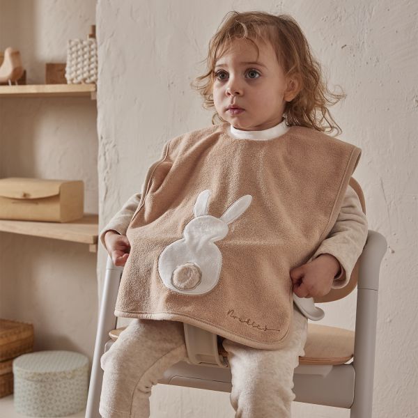 Noukie's B&M Slabbetje – Funny – Badstof – Moka