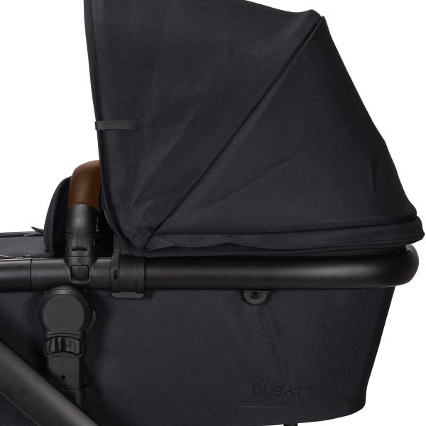 Dubatti One E5 Kinderwagen 2-in-1 Black Frame Black/Dark Brown