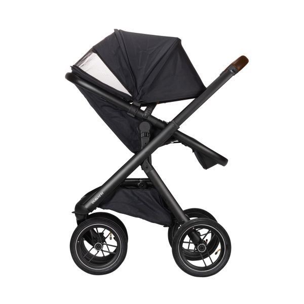 Dubatti One E5 Kinderwagen 2-in-1 Black Frame Black/Dark Brown