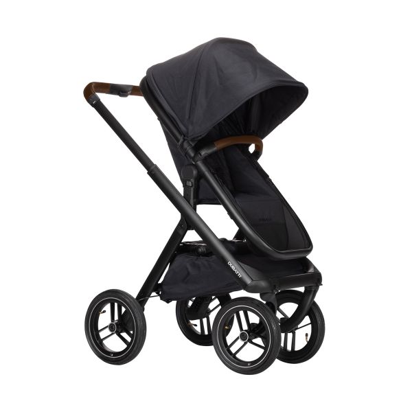 Dubatti One E5 Kinderwagen 2-in-1 Black Frame Black/Dark Brown