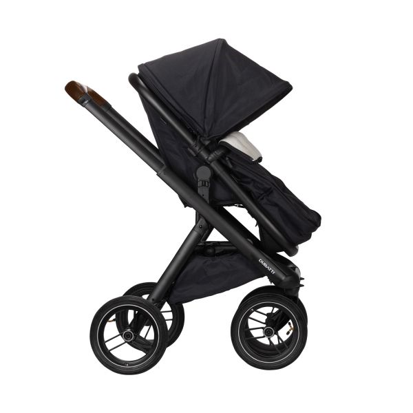 Dubatti One E5 Kinderwagen 2-in-1 Black Frame Black/Dark Brown