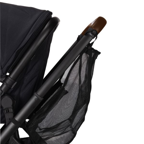 Dubatti One E5 Kinderwagen 2-in-1 Black Frame Black/Dark Brown