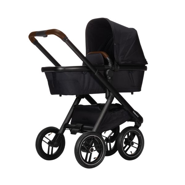 Dubatti One E5 Kinderwagen 2-in-1 Black Frame Black/Dark Brown