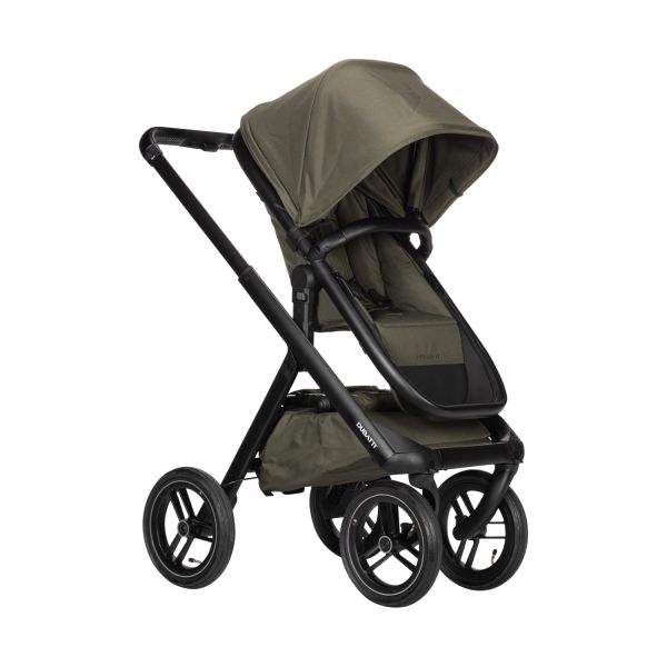 Dubatti One E5 Kinderwagen 2-in-1 Green Frame Black/Black Dubatti One E5 Kinderwagen 2-in-1 Green Frame Black/Black