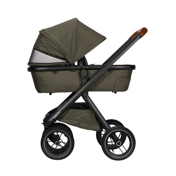 Dubatti One E5 Kinderwagen 2-in-1 Green Frame Black/Cognac Dubatti One E5 Kinderwagen 2-in-1 Green Frame Black/Cognac