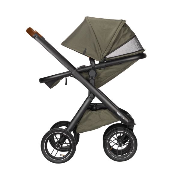 Dubatti One E5 Kinderwagen 2-in-1 Green Frame Black/Cognac Dubatti One E5 Kinderwagen 2-in-1 Green Frame Black/Cognac