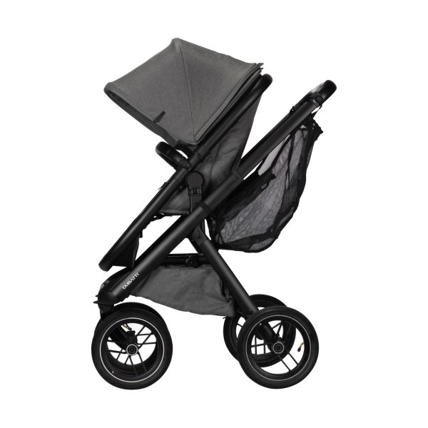 Dubatti One E5 Kinderwagen 2-in-1 Grey Frame Black/Black