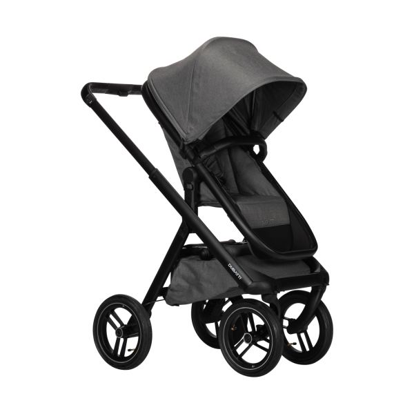 Dubatti One E5 Kinderwagen 2-in-1 Grey Frame Black/Black