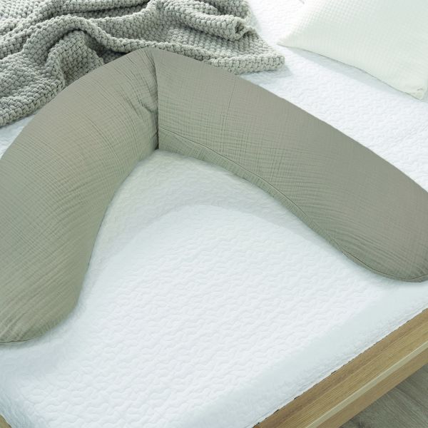 Theraline Voedingskussen Original Met Hoes - Muslin - Taupe