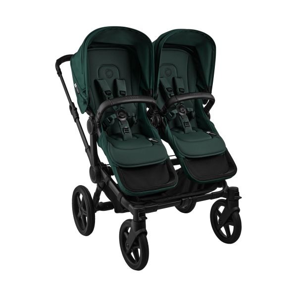 Bugaboo Donkey 6 Twin Essentiële Bundel - Black/Fern Green Bugaboo Donkey 6 Twin Essentiële Bundel - Black/Fern Green