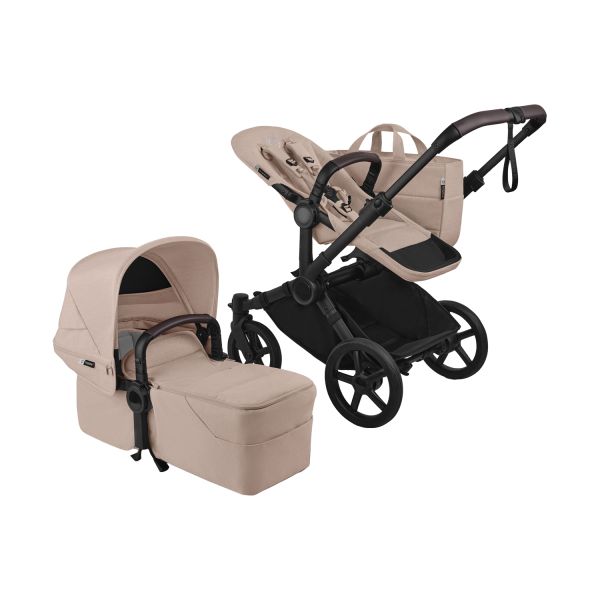 Bugaboo Donkey 6 Single Kinderwagen 2-in-1 - Renew - Black/Desert Taupe Melange Bugaboo Donkey 6 Single Kinderwagen 2-in-1 - Renew - Black/Desert Taupe Melange