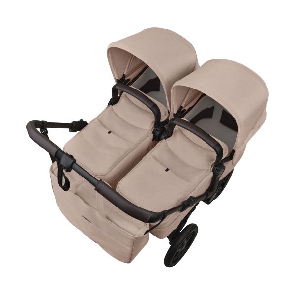 Bugaboo Donkey 6 Twin Essentiële Bundel - Black/Desert Taupe