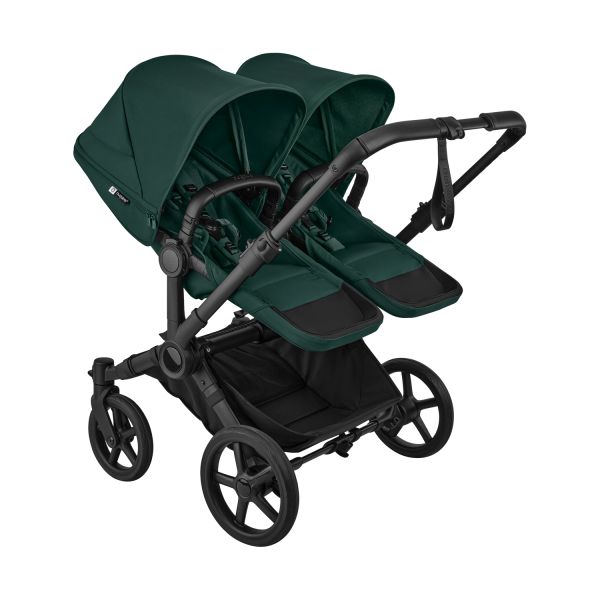 Bugaboo Donkey 6 Double Kinderwagen - Essentiël Bundel - Black/Fern Green Bugaboo Donkey 6 Double Kinderwagen - Essentiël Bundel - Black/Fern Green