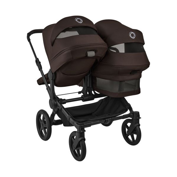 Bugaboo Donkey 6 Twin Essentiële Bundel - Black/Cocoa Brown Bugaboo Donkey 6 Twin Essentiële Bundel - Black/Cocoa Brown