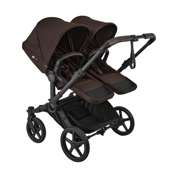 Bugaboo Donkey 6 Twin Essentiële Bundel - Black/Cocoa Brown Bugaboo Donkey 6 Twin Essentiële Bundel - Black/Cocoa Brown