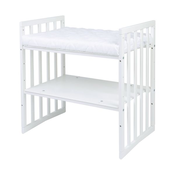 Waldin Oval Combibed 7‑in‑1 - White inclusief matras Waldin Oval Combibed 7‑in‑1 - White inclusief matras