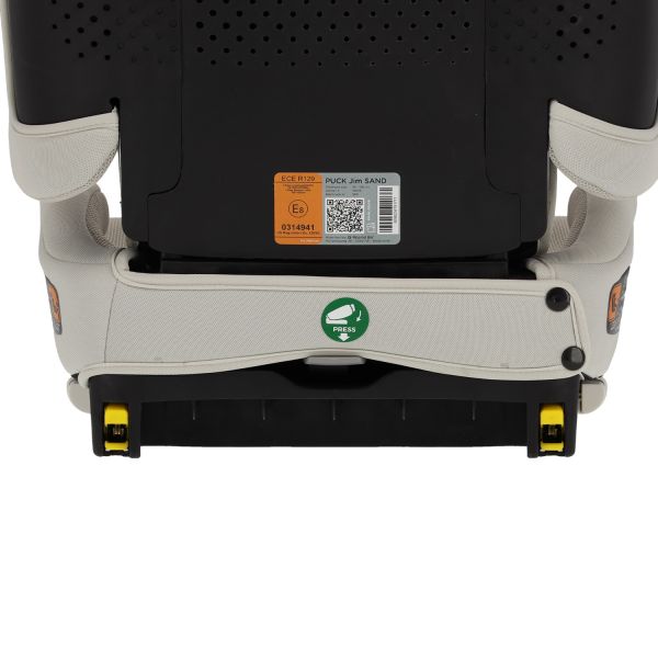 Puck autostoel JIM-sand opvouwbaar Groep 1/2/3 (76-150 cm)