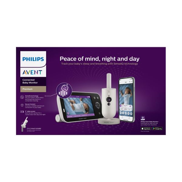 Philips Avent Babyfoon - Premium Connected Video Monitor Offline - SCD971/26